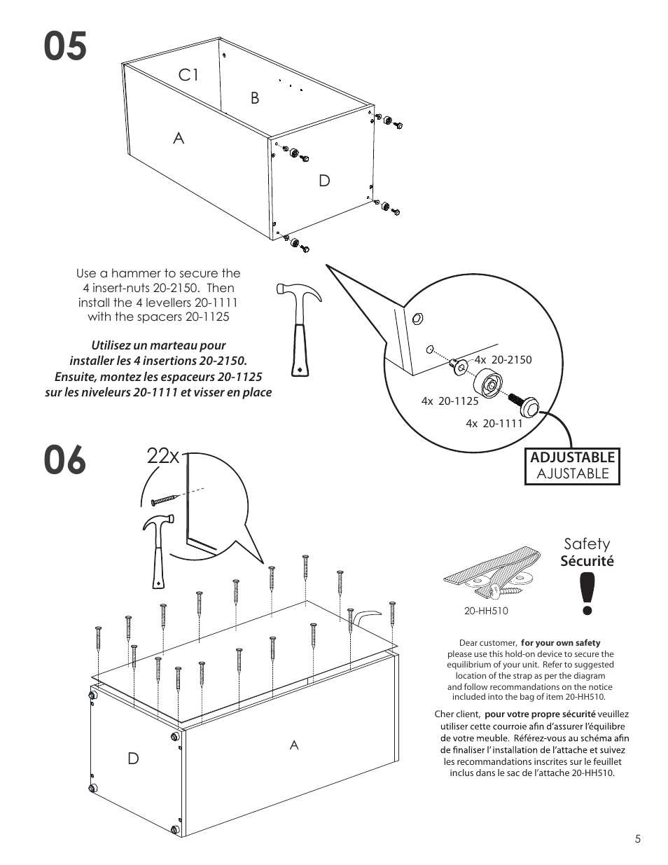 Nexera Allure Collection - Open Bookcase (220230) User Manual | Page 5 / 10