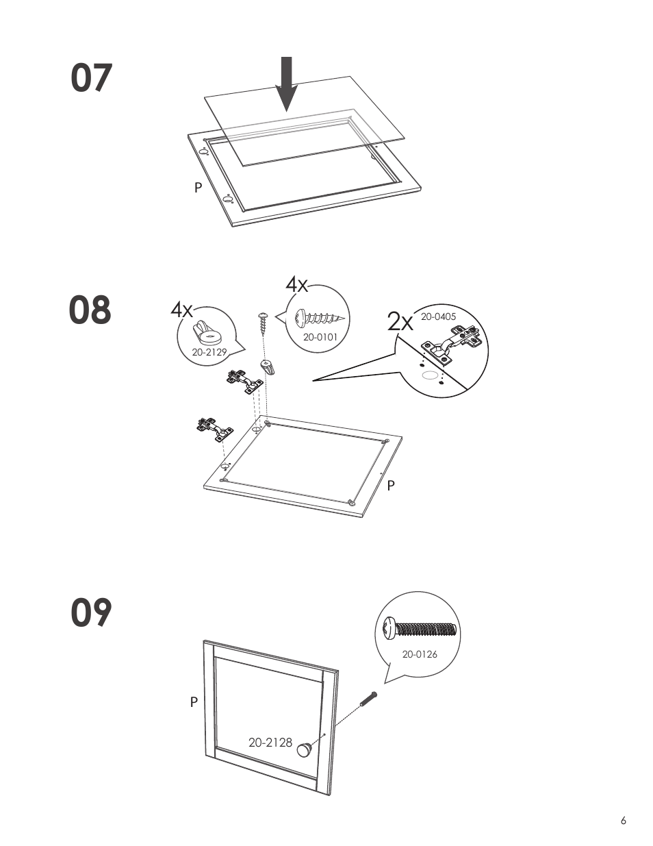 Nexera Tuxedo Collection - Curio Cabinet (203306) User Manual | Page 6 / 9