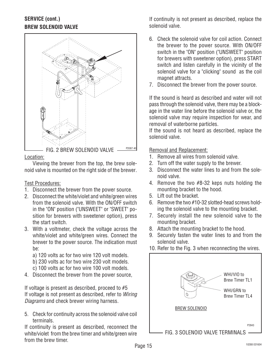 Bunn TU3Q User Manual | Page 15 / 27