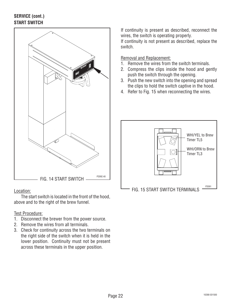 Bunn TU3Q User Manual | Page 22 / 27