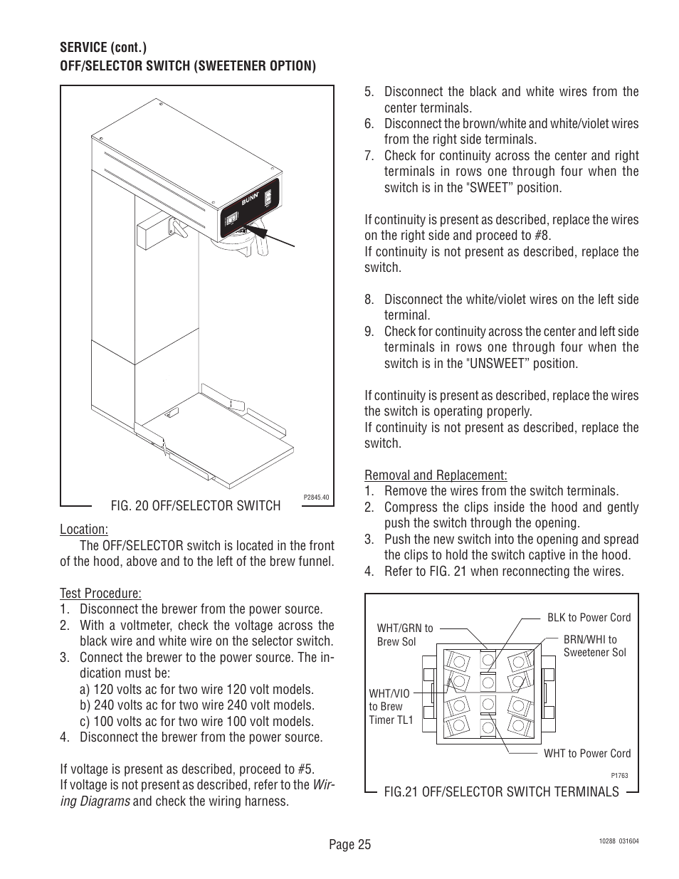 Bunn TU3Q User Manual | Page 25 / 27