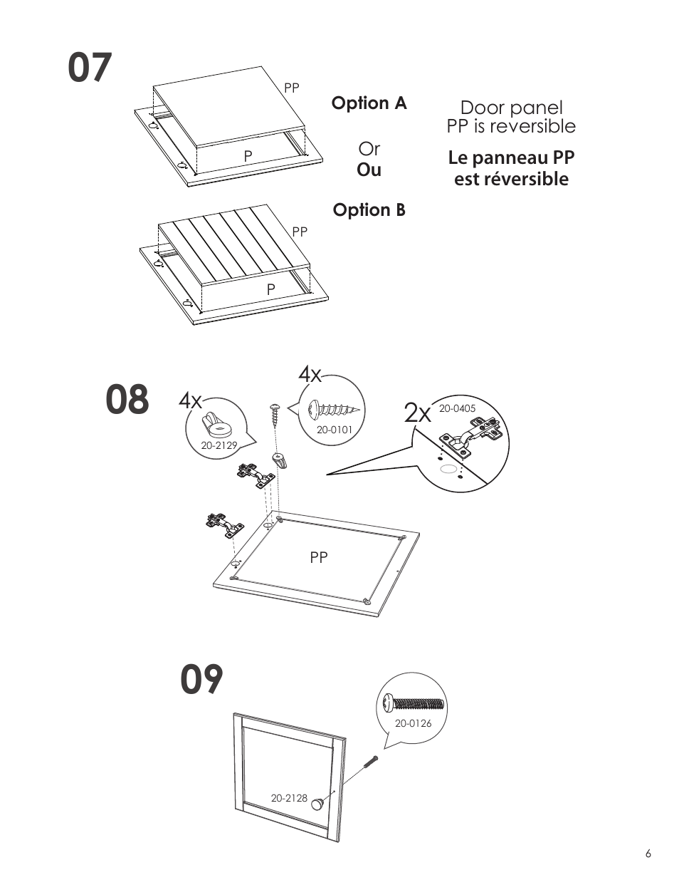 Nexera Vice Versa Collection - Curio Cabinet (202303) User Manual | Page 6 / 9