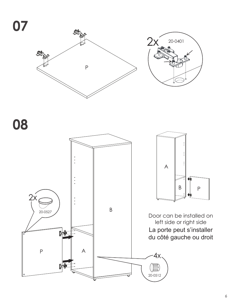 Nexera Next Collection - Bookcase / Audio Tower (600236) User Manual | Page 6 / 9