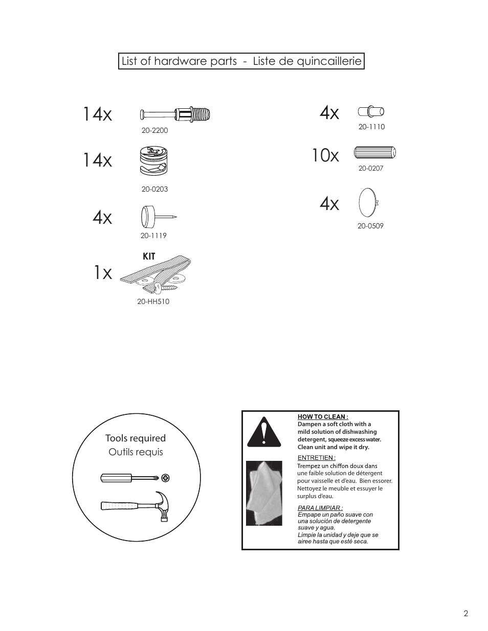 Nexera Taxi Collection - Bookcase (332138) User Manual | Page 2 / 8