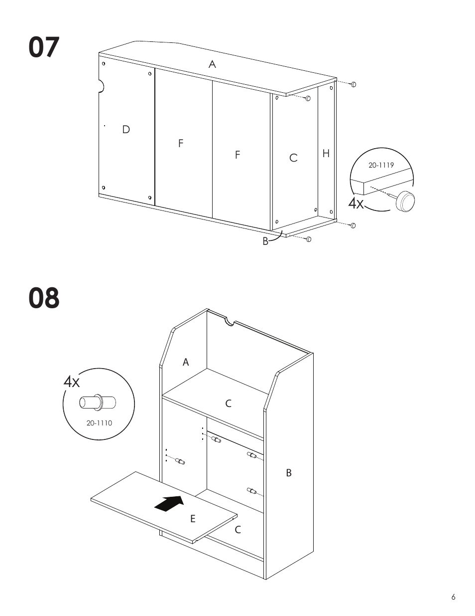 Nexera Taxi Collection - Bookcase (332138) User Manual | Page 6 / 8