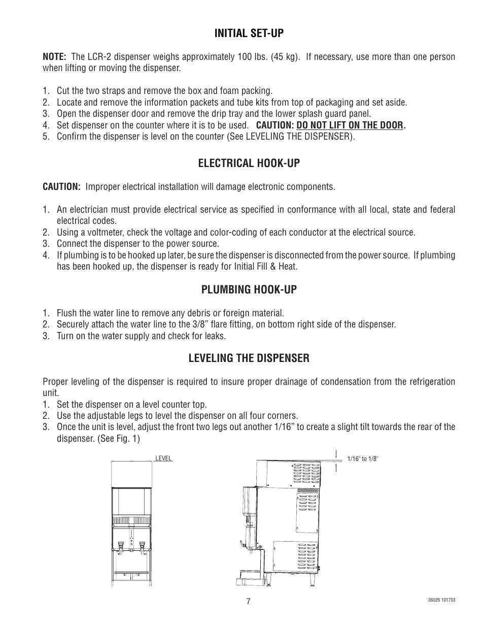 Bunn Electric Brewing System LCR-2 User Manual | Page 7 / 36
