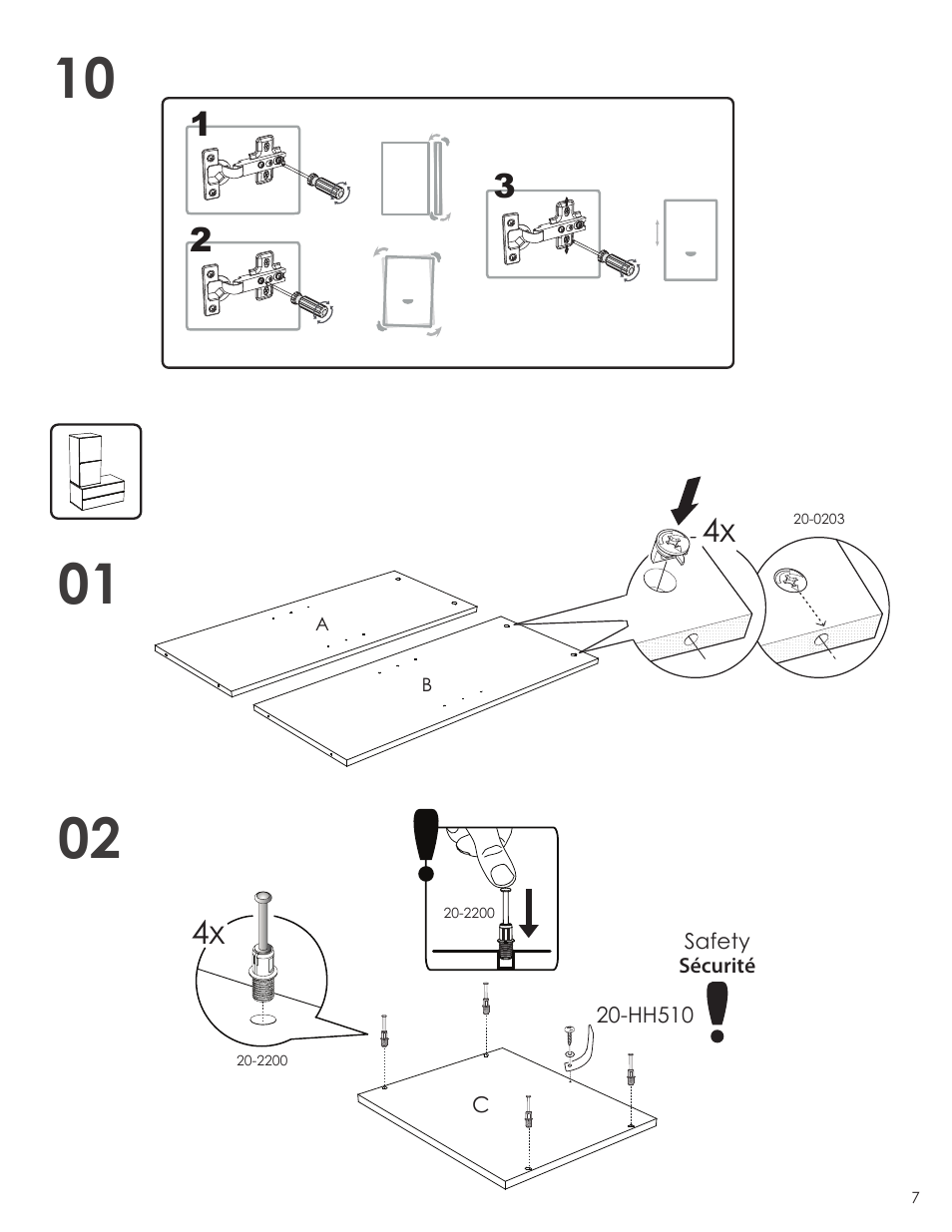 Nexera Blvd Collection - 1-Door Bookcase (221203) User Manual | Page 7 / 12