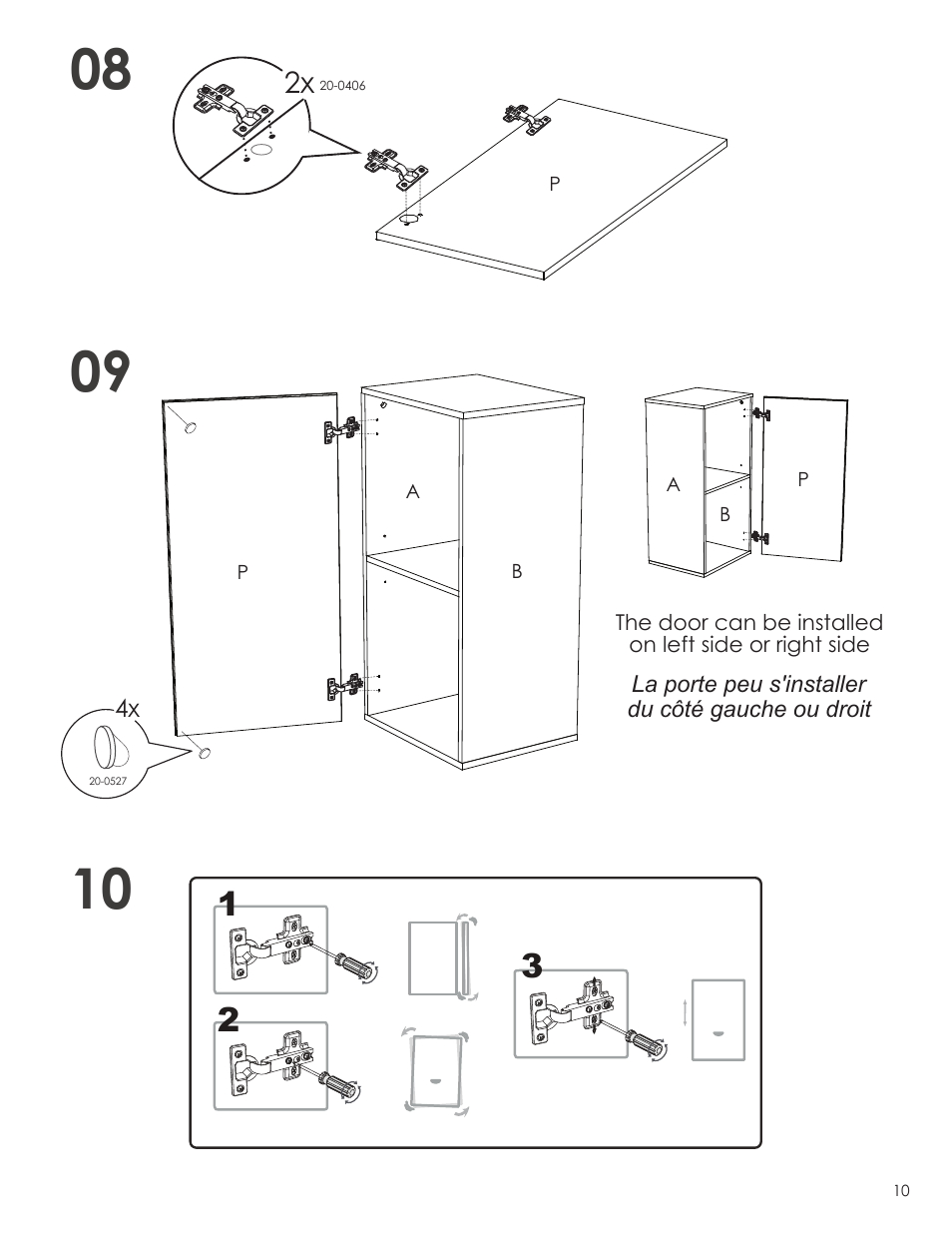 Nexera Allure Collection - 1-Door Bookcase (221233) User Manual | Page 10 / 12