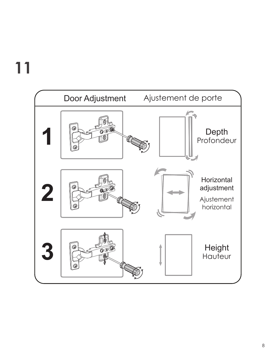 Nexera Next Collection - 1-Door Armoire (601236) User Manual | Page 8 / 9