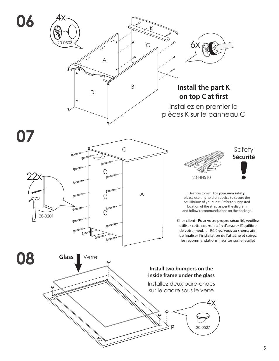 Nexera Pinnacle Collection - Audio Tower (101915) User Manual | Page 5 / 8