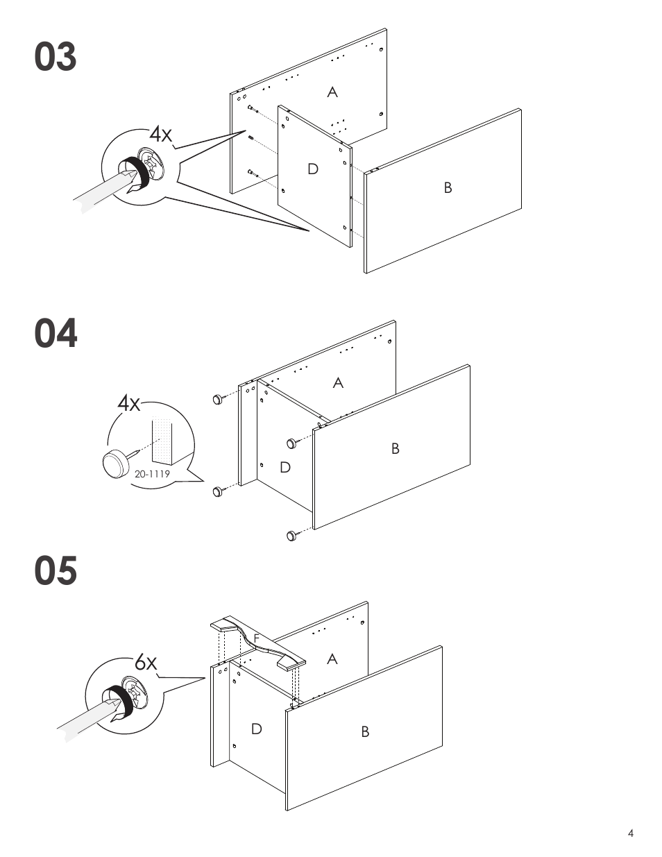 Nexera Pinnacle Collection - Audio Tower (101506) User Manual | Page 4 / 8