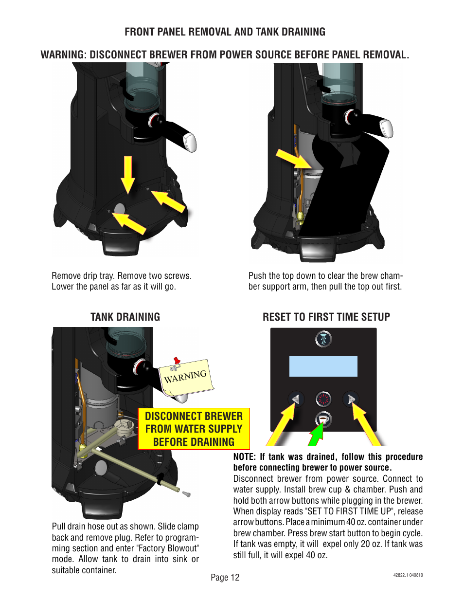 Bunn Trifecta 428220001E User Manual | Page 12 / 20