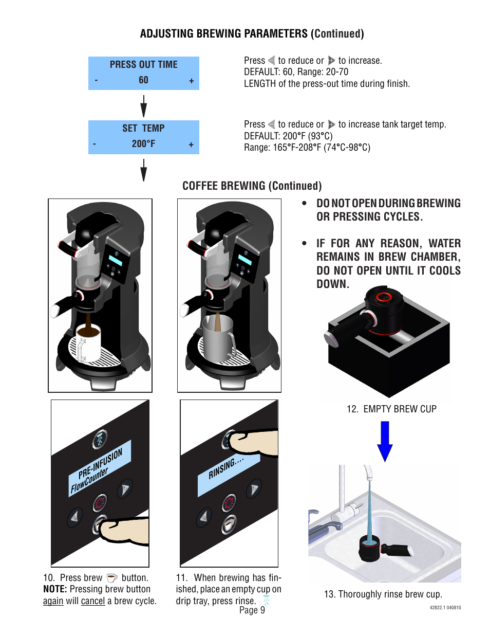 Bunn Trifecta 428220001E User Manual | Page 9 / 20