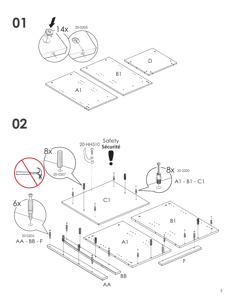 Nexera Pinnacle Collection - Audio Tower (102217) User Manual | Page 3 / 8