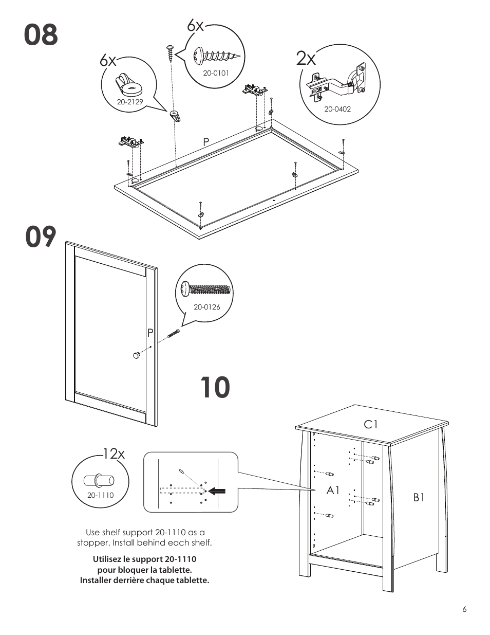 Nexera Pinnacle Collection - Audio Tower (102217) User Manual | Page 6 / 8