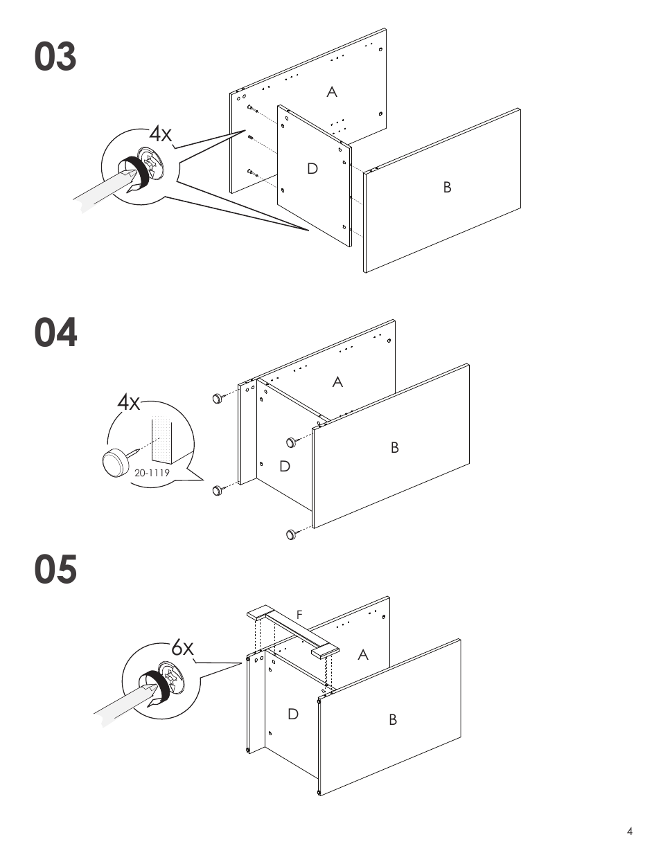 Nexera Pinnacle Collection - Audio Tower (101706) User Manual | Page 4 / 8