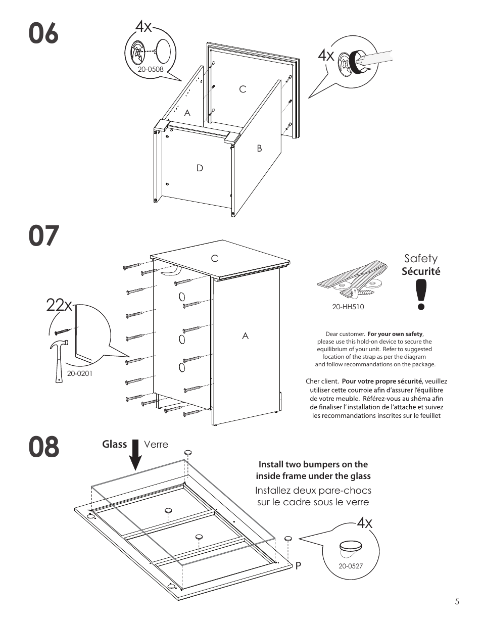 Nexera Pinnacle Collection - Audio Tower (101706) User Manual | Page 5 / 8