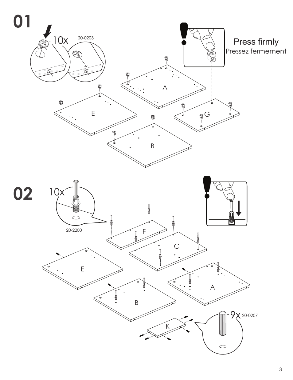 Nexera Next Collection - End Table (600836) User Manual | Page 3 / 8