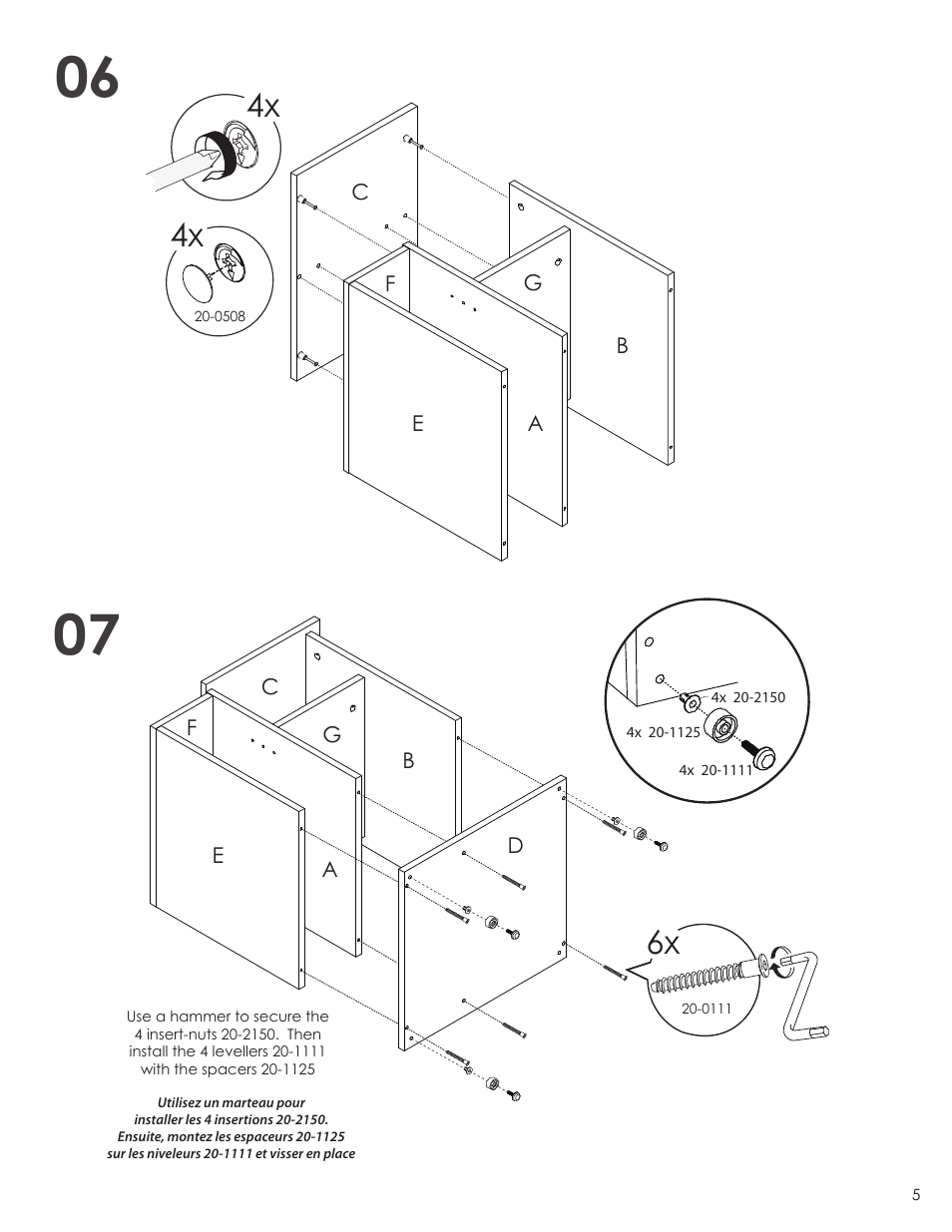 Nexera Next Collection - End Table (600836) User Manual | Page 5 / 8