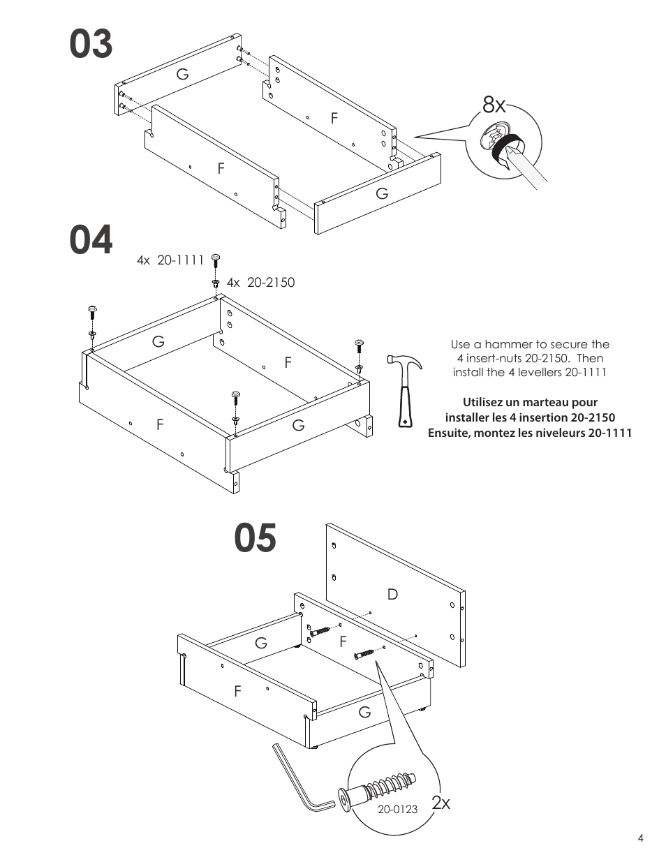 Nexera Blvd Collection - End Table (224803) User Manual | Page 4 / 8