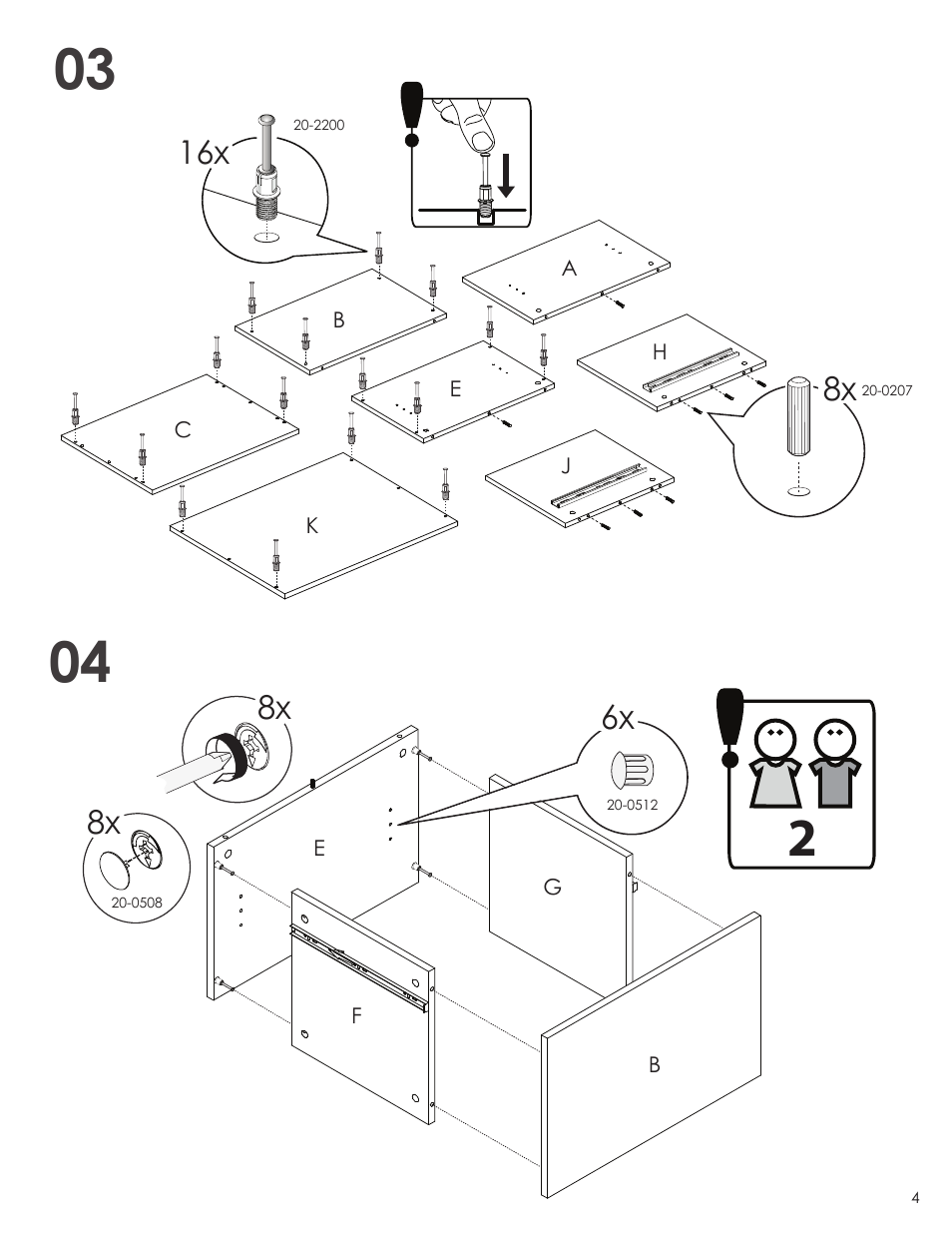 Nexera Next Collection - Coffee Table (600736) User Manual | Page 4 / 8