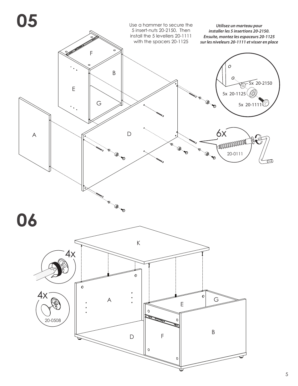 Nexera Next Collection - Coffee Table (600736) User Manual | Page 5 / 8
