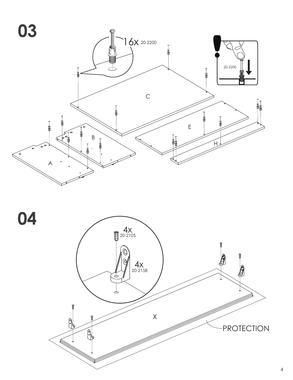 Nexera Blvd Collection - Coffee Table (221703) User Manual | Page 4 / 10