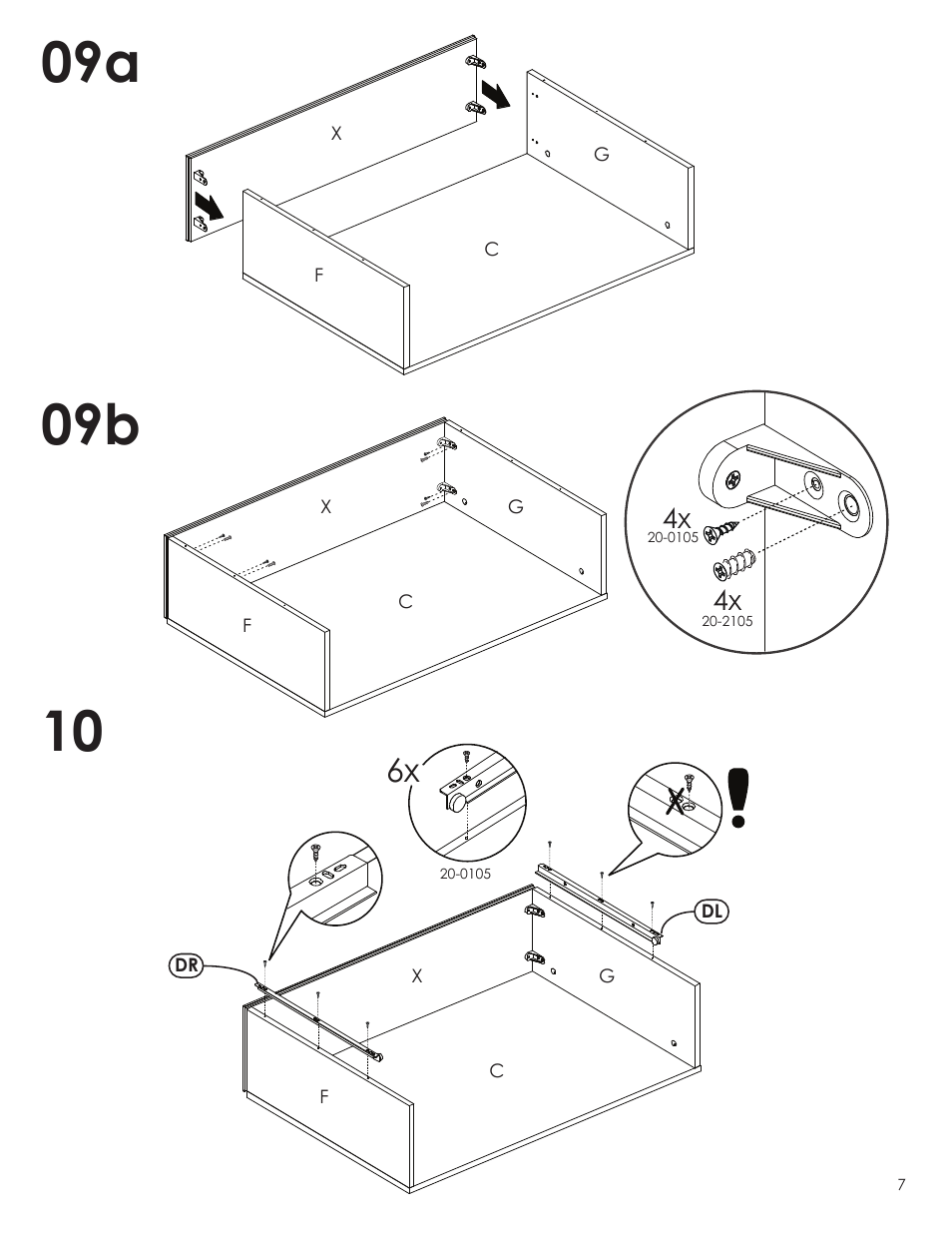 10 09a | Nexera Blvd Collection - Coffee Table (221703) User Manual | Page 7 / 10