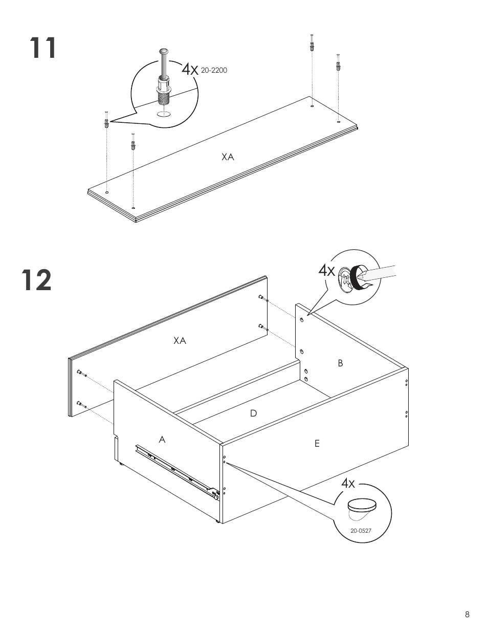 Nexera Blvd Collection - Coffee Table (221703) User Manual | Page 8 / 10