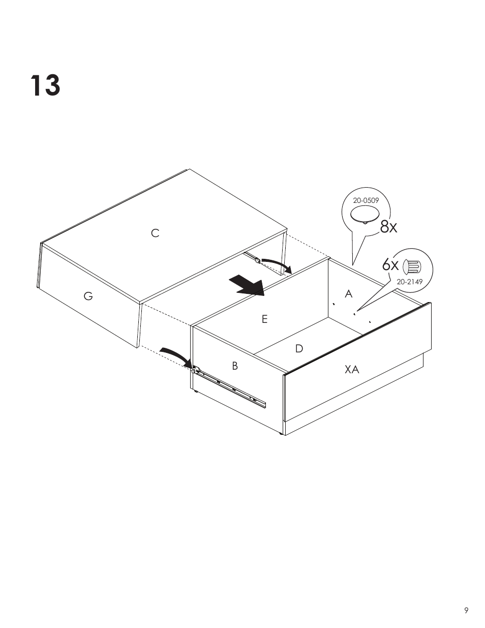 Nexera Blvd Collection - Coffee Table (221703) User Manual | Page 9 / 10