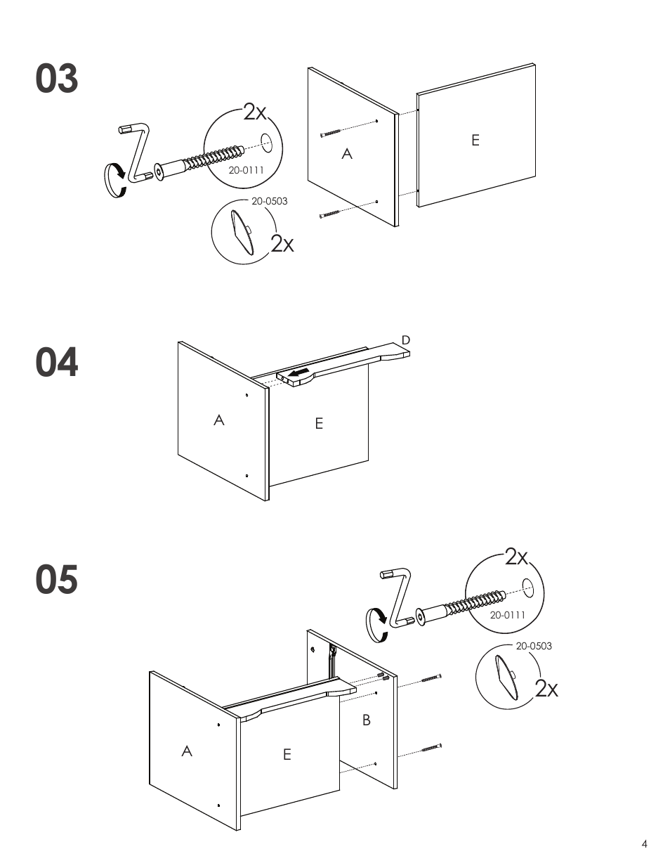 Nexera Vichy Collection - Night Stand (3601) User Manual | Page 4 / 7