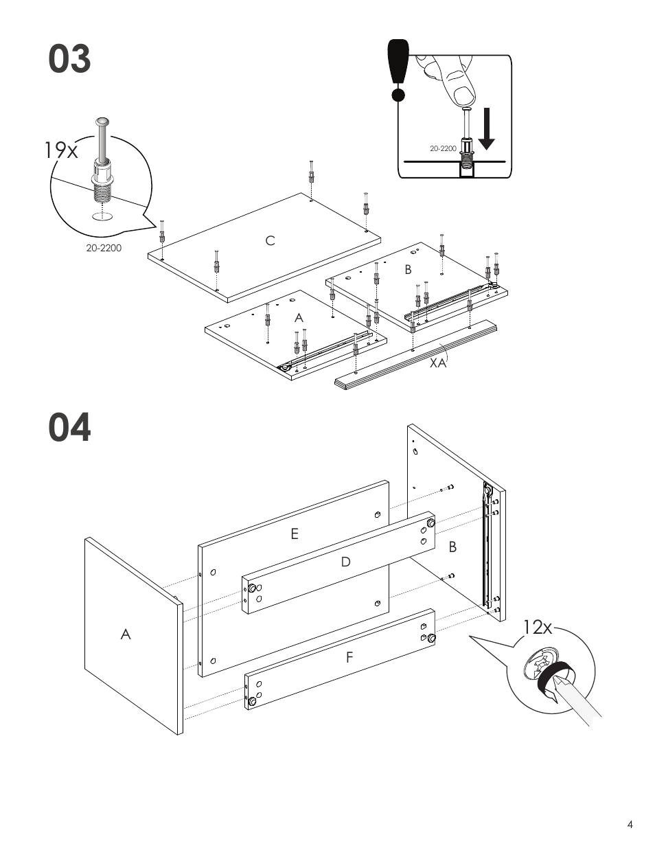 Nexera Atom Collection - Night Stand (224133) User Manual | Page 4 / 8