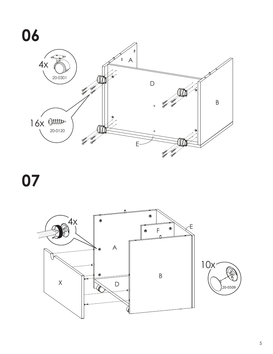 Nexera Taxi Collection - Mobile Storage Unit (332038) User Manual | Page 5 / 7