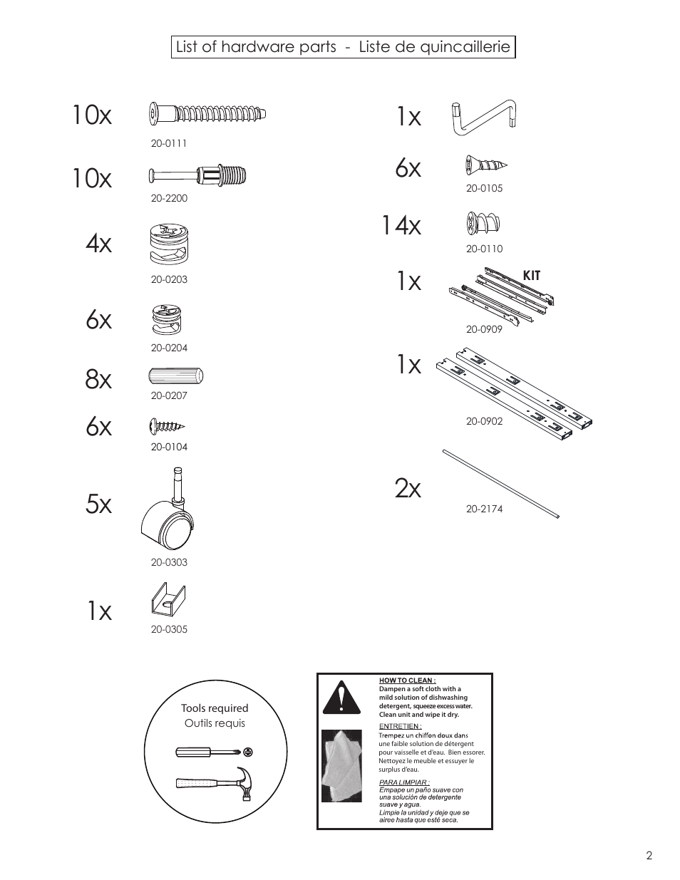 14x 6x, 6x 1x | Nexera Next Collection - Mobile Filing Cabinet (603236) User Manual | Page 2 / 10