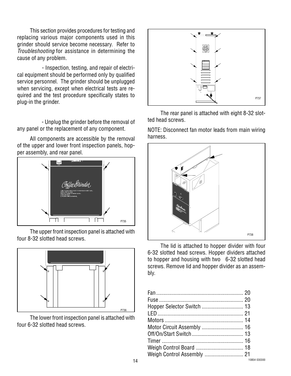 Service, Troubleshooting | Bunn WDG-2 User Manual | Page 14 / 28