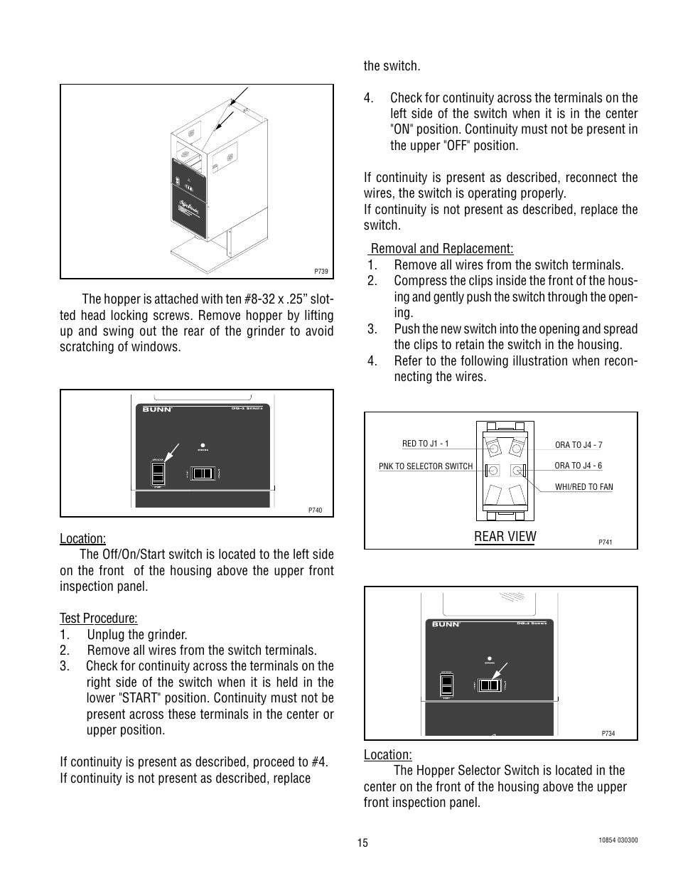 Service (cont.) | Bunn WDG-2 User Manual | Page 15 / 28