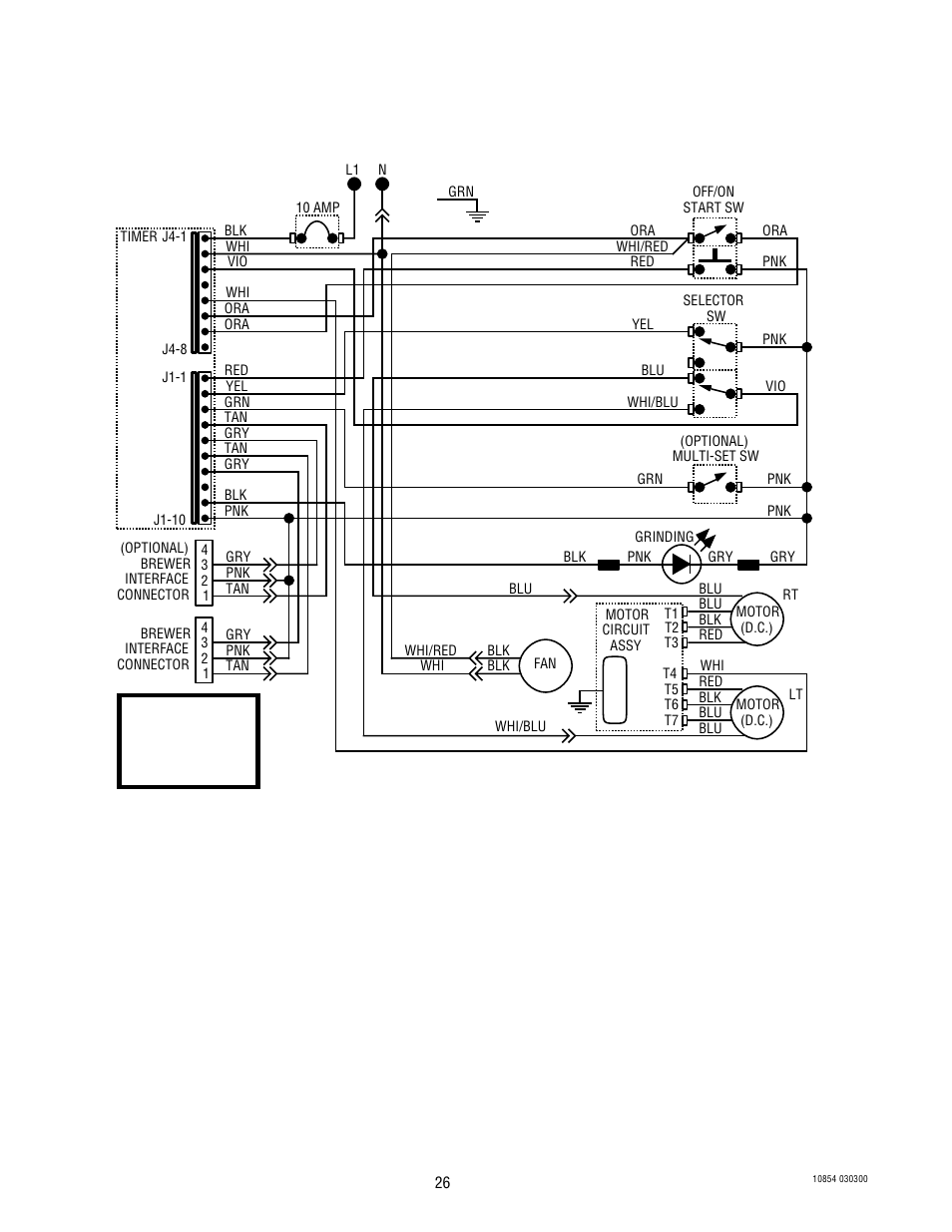 Schematic wiring diagram dg2, Wiring diagrams | Bunn WDG-2 User Manual | Page 26 / 28