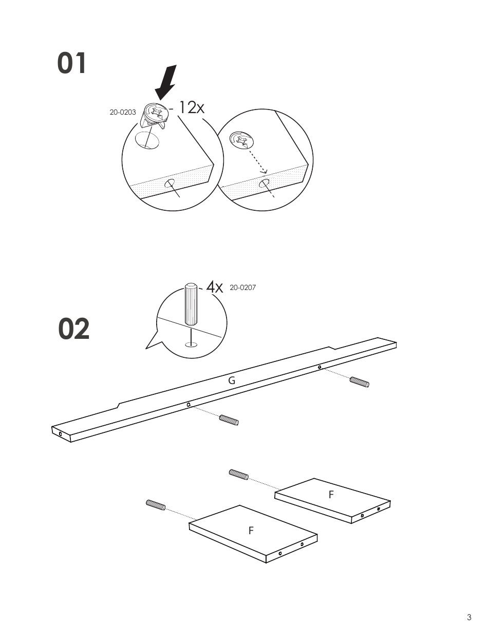 Nexera Dixon Collection - Full Size Headboard (325317) User Manual | Page 3 / 9