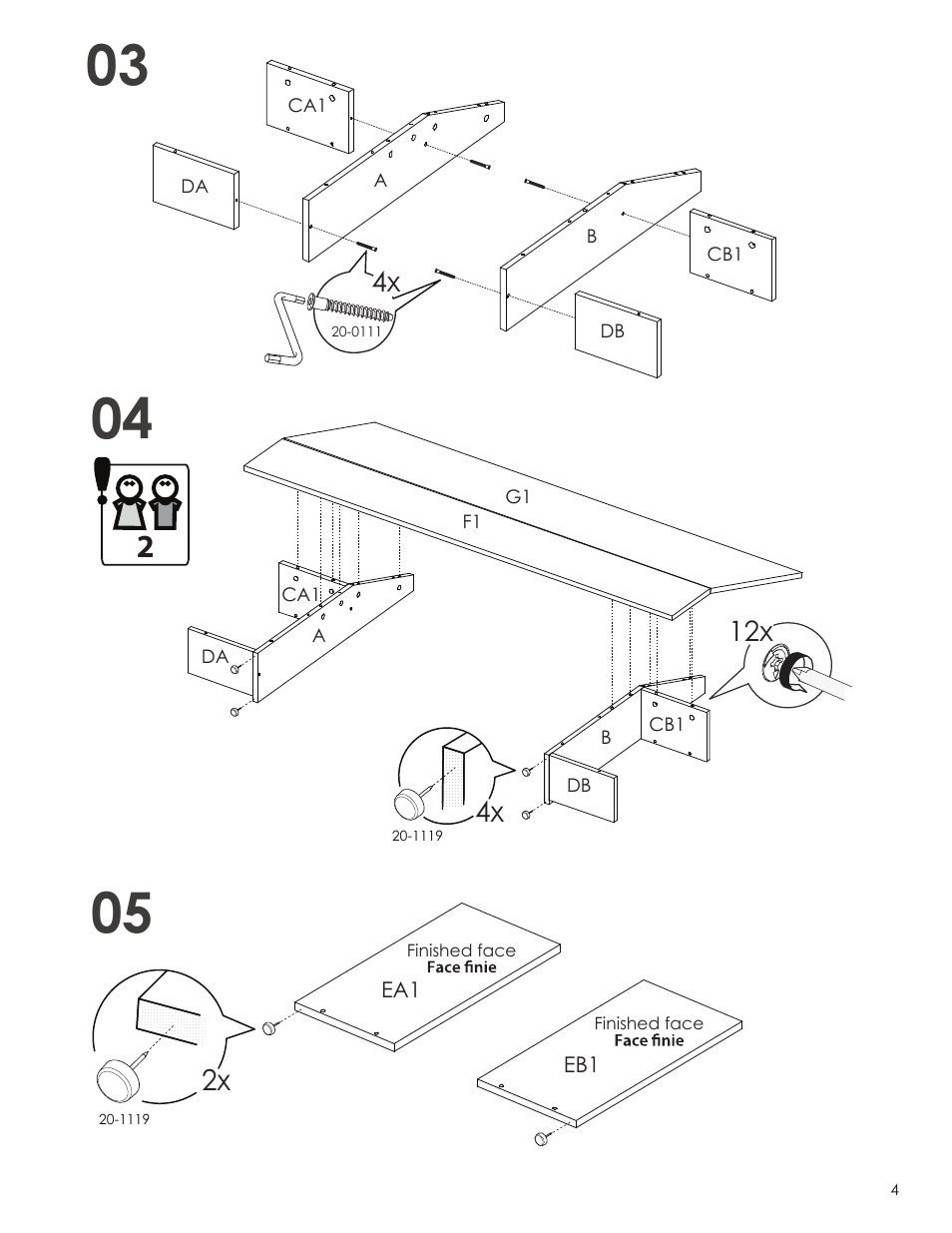 Nexera Allure Collection - Twin Size Headboard (223830) User Manual | Page 4 / 7