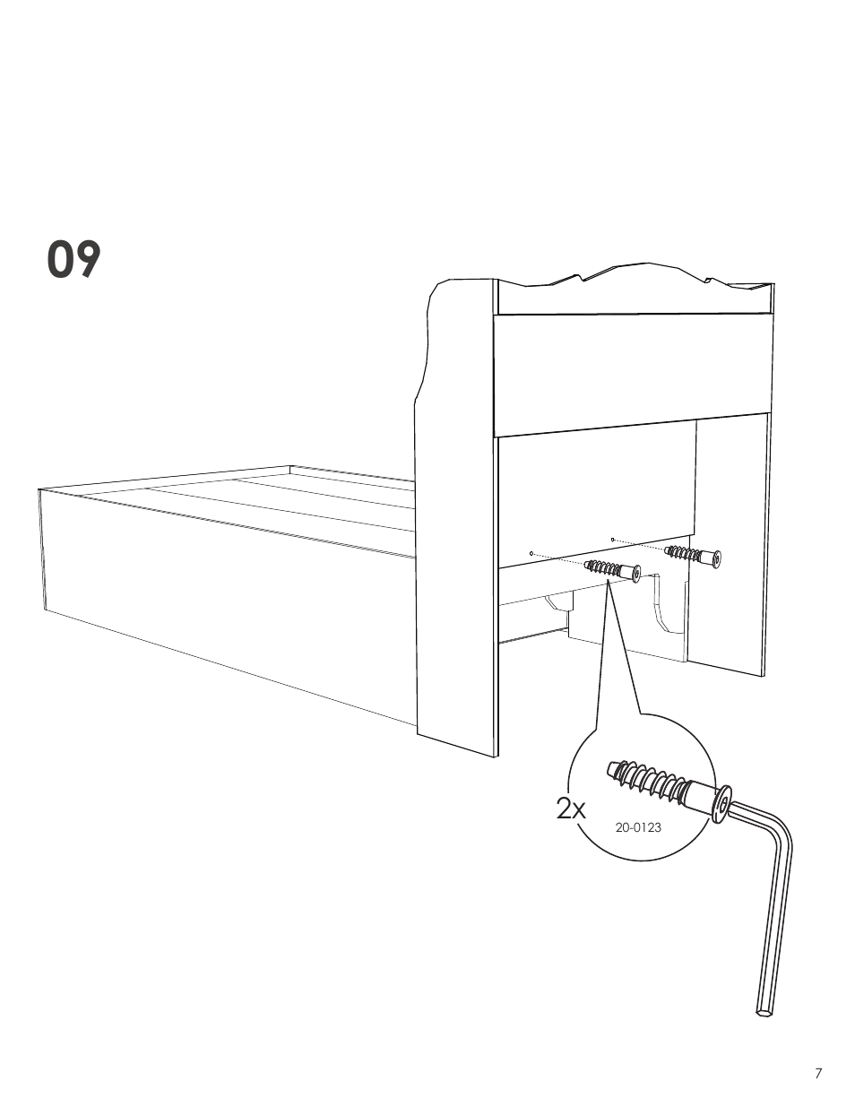 Nexera Dixie Collection - Full Size Headboard (315303) User Manual | Page 7 / 9