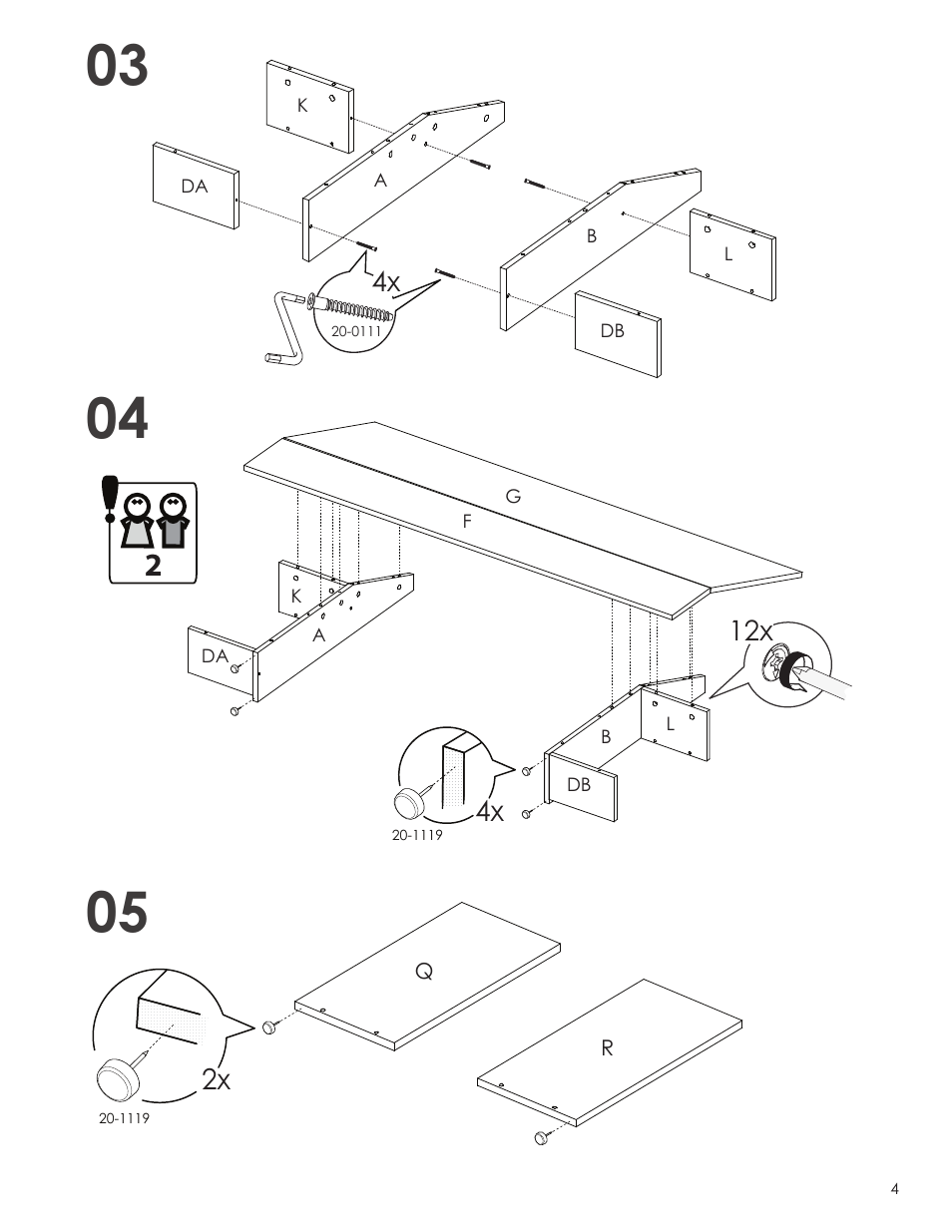 Nexera Blvd Collection - Twin Size Headboard (223803) User Manual | Page 4 / 7