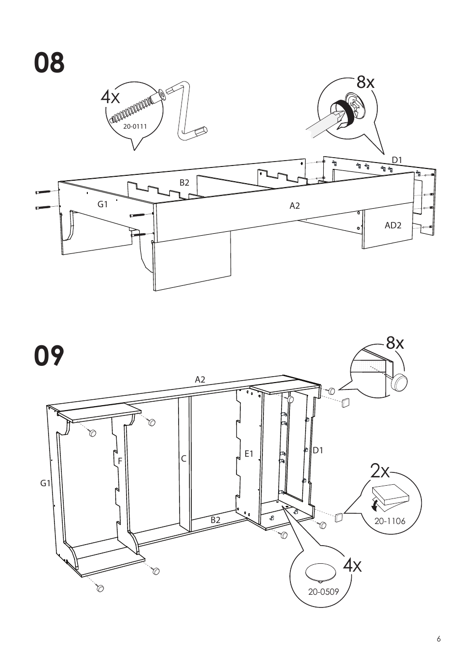 Nexera Dixie Collection - Full Size Bed (315403) User Manual | Page 6 / 12