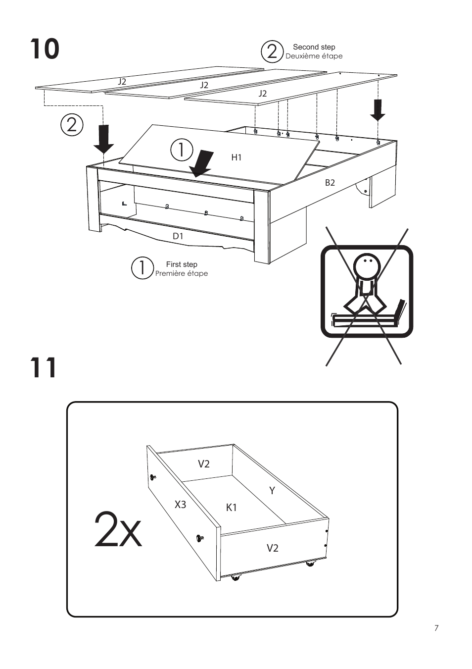 Nexera Dixie Collection - Full Size Bed (315403) User Manual | Page 7 / 12