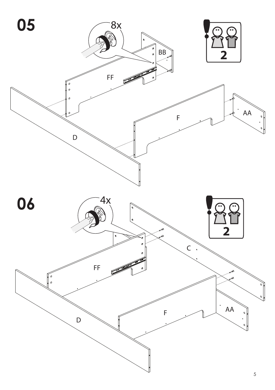 Nexera Dixon Collection - Full Size Bed (328417) User Manual | Page 5 / 13