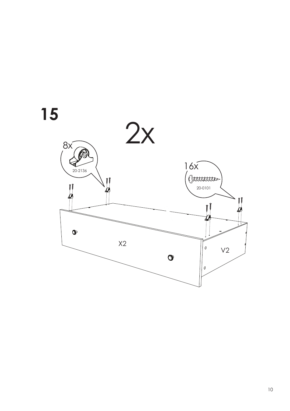 Nexera Dixon Collection - Full Size Bed (325417) User Manual | Page 10 / 12