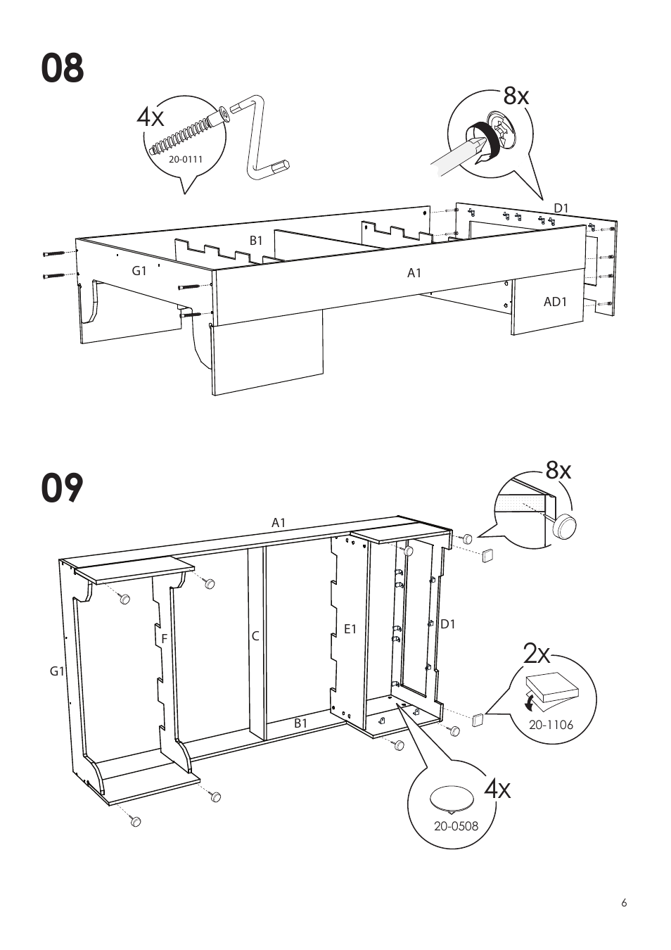 Nexera Dixon Collection - Full Size Bed (325417) User Manual | Page 6 / 12