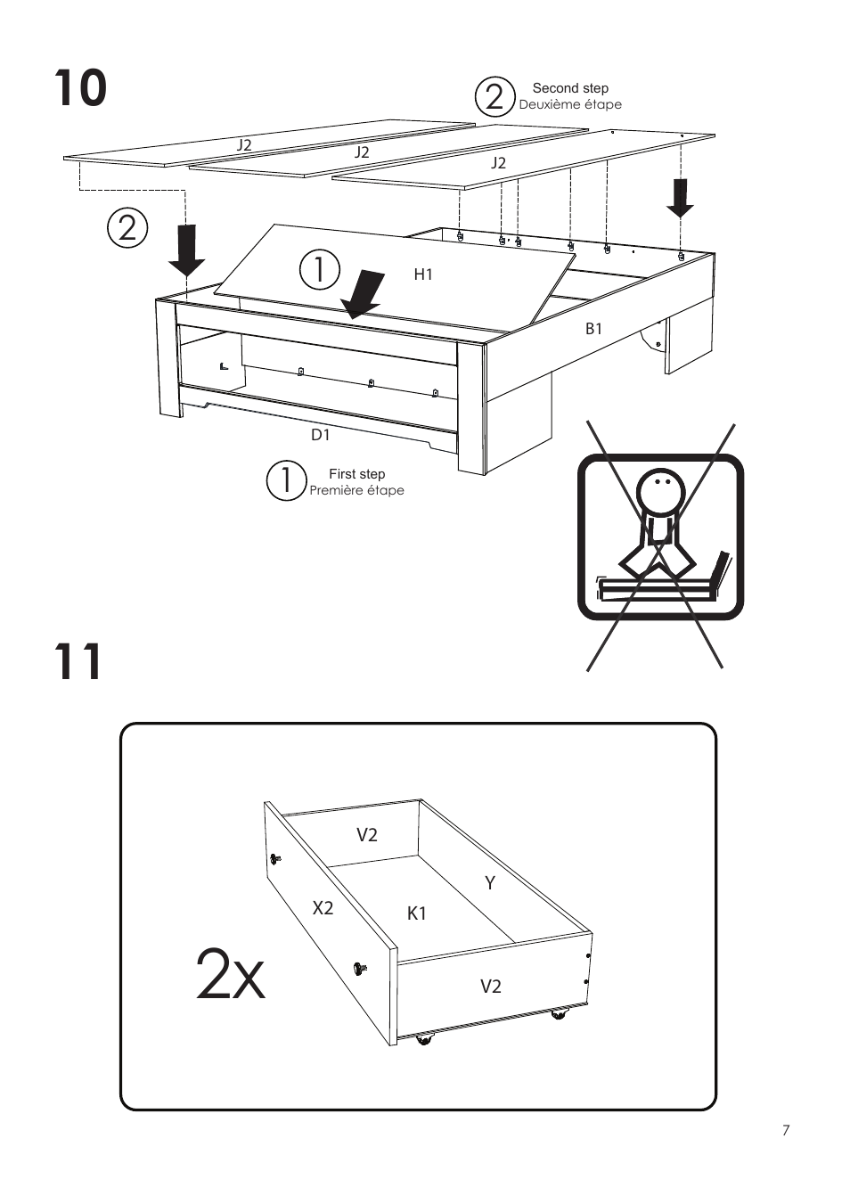 Nexera Dixon Collection - Full Size Bed (325417) User Manual | Page 7 / 12