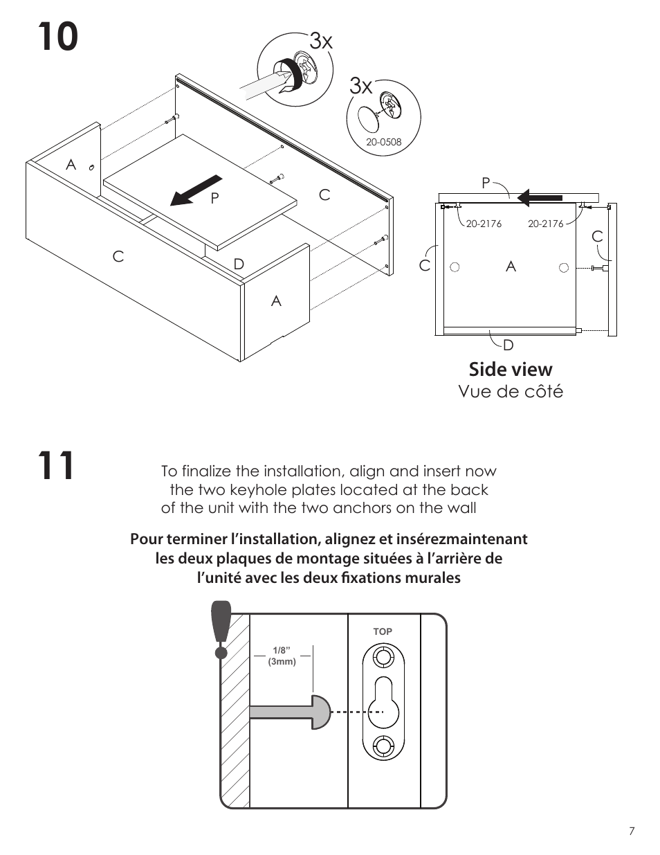 Side view | Nexera Next Collection - Wall Storage Unit (603536) User Manual | Page 7 / 8