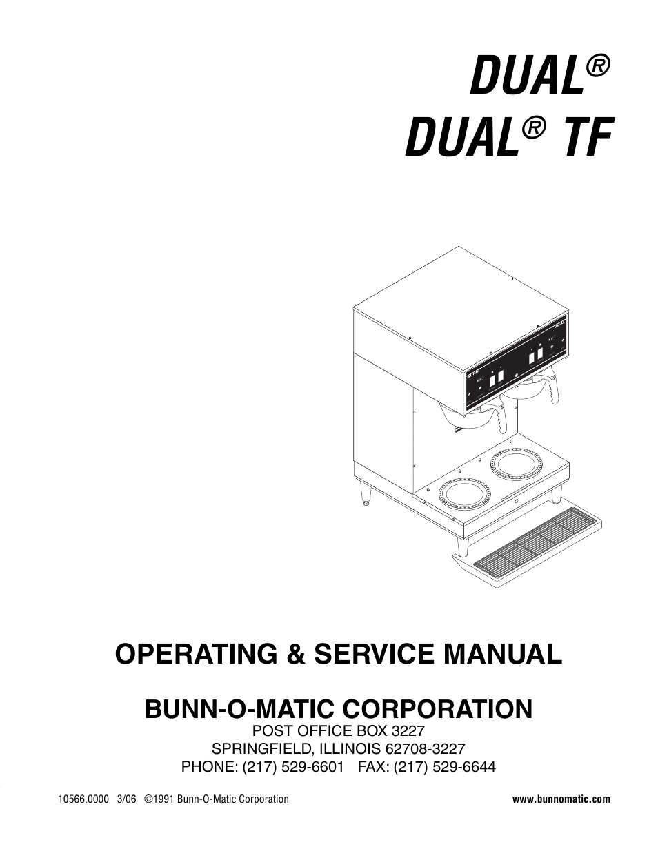 Bunn DUAL User Manual | 8 pages