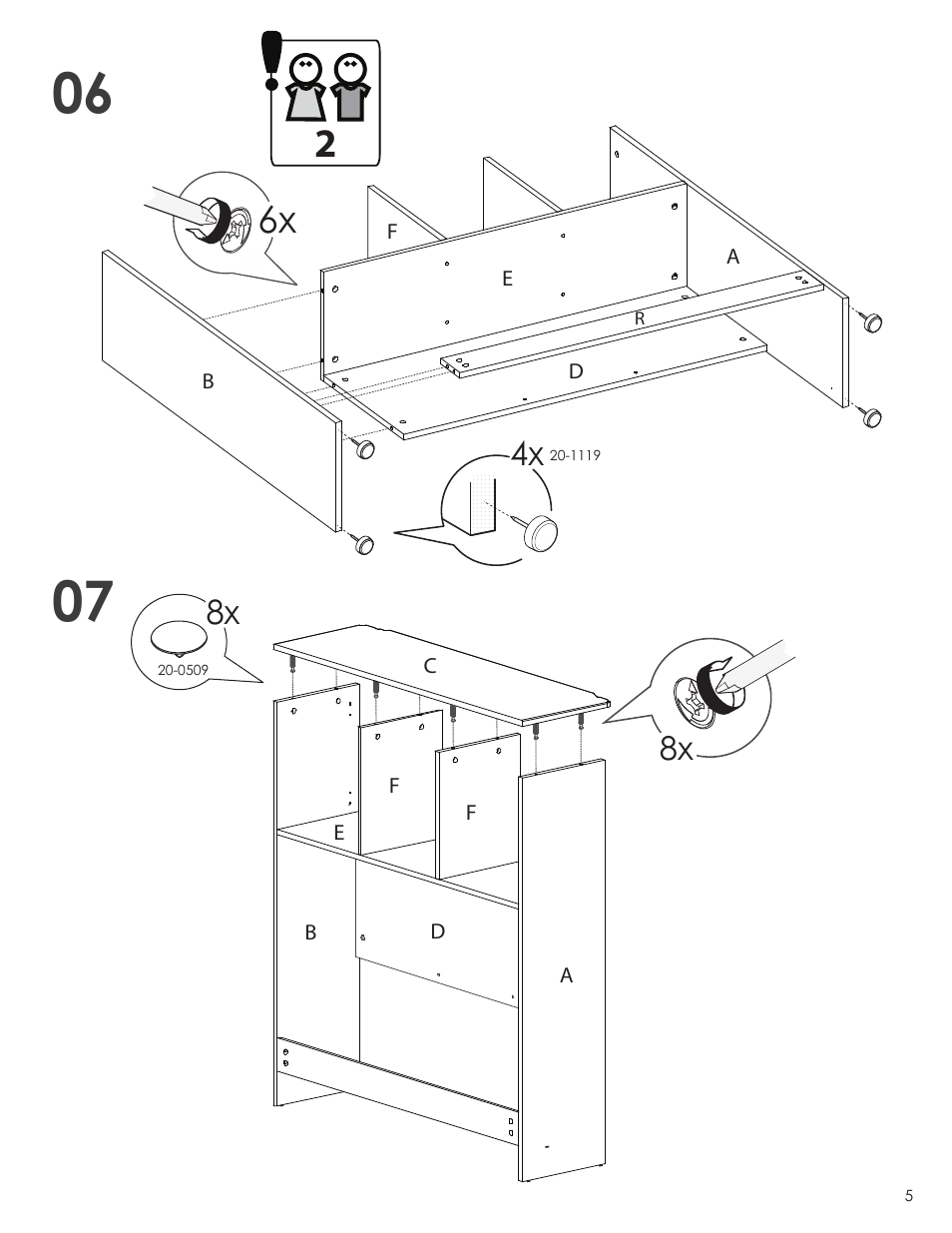 Nexera Pixel Collection - Twin Size Headboard (314803) User Manual | Page 5 / 9